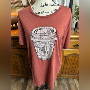 Pumpkin Spice Graphic Tee NWT